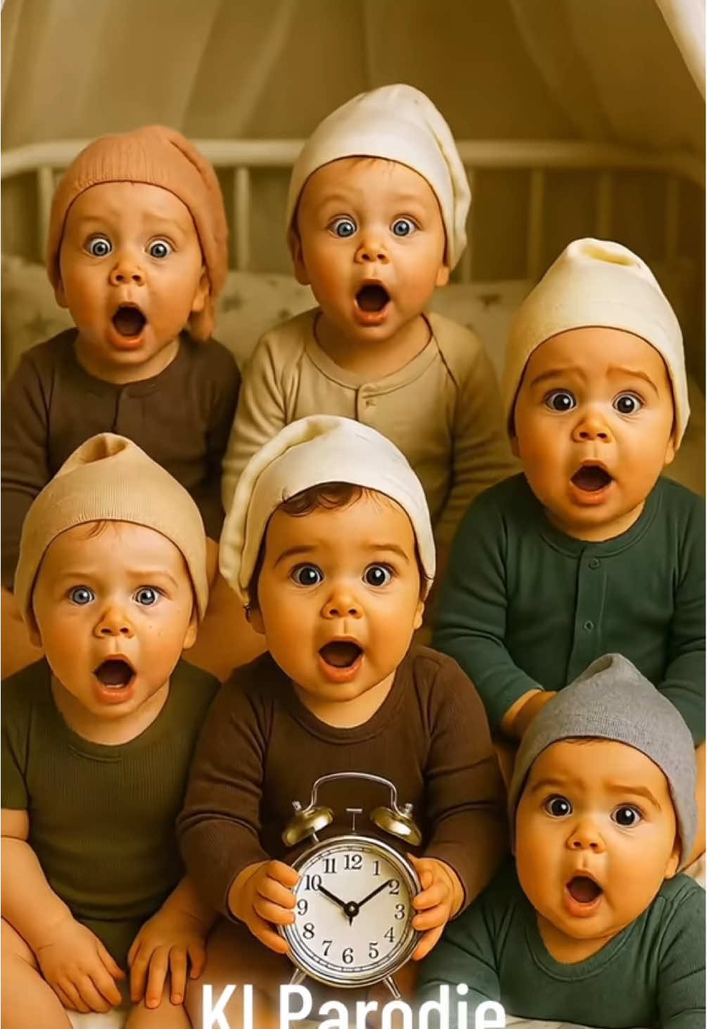 Babys im Kinderzimmer 👶🎶 Die Kleinen machen Stimmung statt Schlaf – mit Gesang, Chaos und jeder Menge Quatsch. Einfach pure Lebensfreude! 👉 Hinweis: KI-Parodie  – nur Unterhaltung, kein kommerzieller Zweck, keine Verbindung zu den Originalkünstlern. #werhatanderuhrgedreht #schlafen #quatsch #KIParodie #Nostalgie 