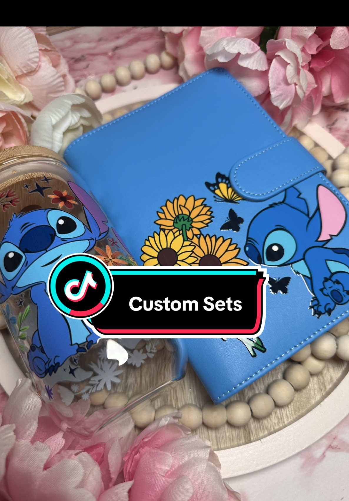Just some custom sets I worked on this weekend🥰 #customcups #handmadegifts #customgifts #giftideas #stitch 