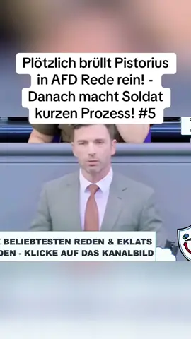 Plötzlich brüllt Pistorius in AFD Rede rein! - Danach macht Soldat kurzen Prozess! #5 #100k #talk #talkshow 