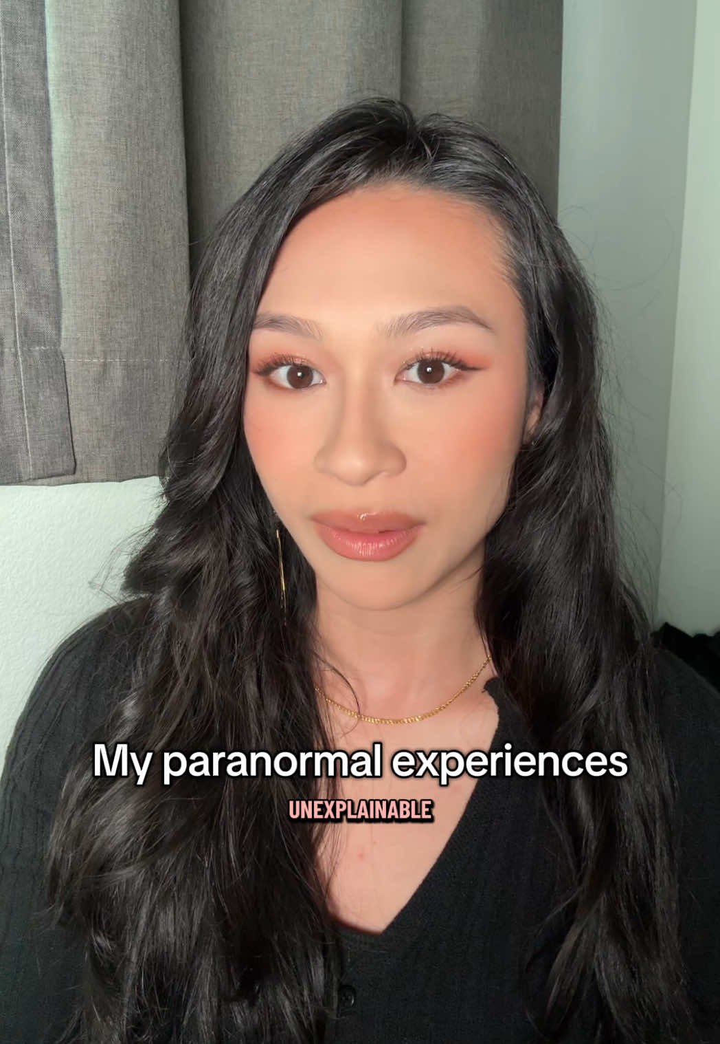 When you were a kid, did you ever hear or see anything unexplainable? Oh I forgot to mention, when my name was called it was always in a familiar yet inviting tone. Which is why I would respond back. • • Complexion: @Smashbox Cosmetics photo finish Primer  @Huda Beauty says blur foundation custard + peach pie easy bake powder @Fenty Beauty we’re even concealer 190w @Too Faced Sculpting Stick Chocolate Mousse @maccosmetics ice gleam liquid blush and warm soul blush  @Benefit Cosmetics Hoola bronzer  Eyes: @CANMAKE-SHOP mix brow powder 03 @KimChi Chic Beauty rainbow sharts palette @Maybelline NY the falsies lift mascara @ShopMissA brown gel liner  (affil link in bio) Lips: @Persona Cosmetics  rosewood lip liner @Kaja Beauty glassy lip balm coconut cola 