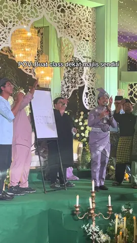 Sape yang join class tadi 😂 #uzairi #adleen #wedding #villabonda #mcplus 