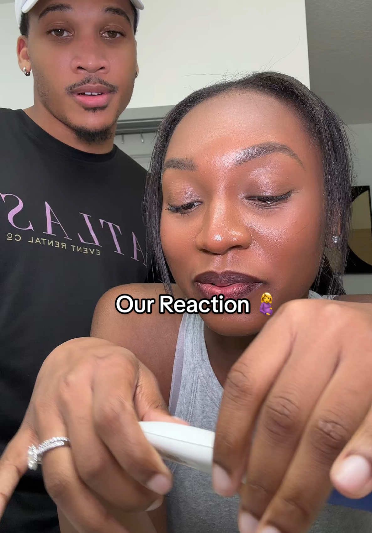 Playing too much is what actually got us here now 😭 #pregnancy #reaction #couple #couplecomedy #baby 
