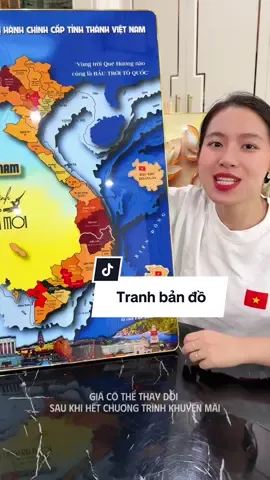 Tranh bản đồ 34 tỉnh thành tráng gương bóng đẹp quá #tranhbando #bandovietnam #ngocngannga 