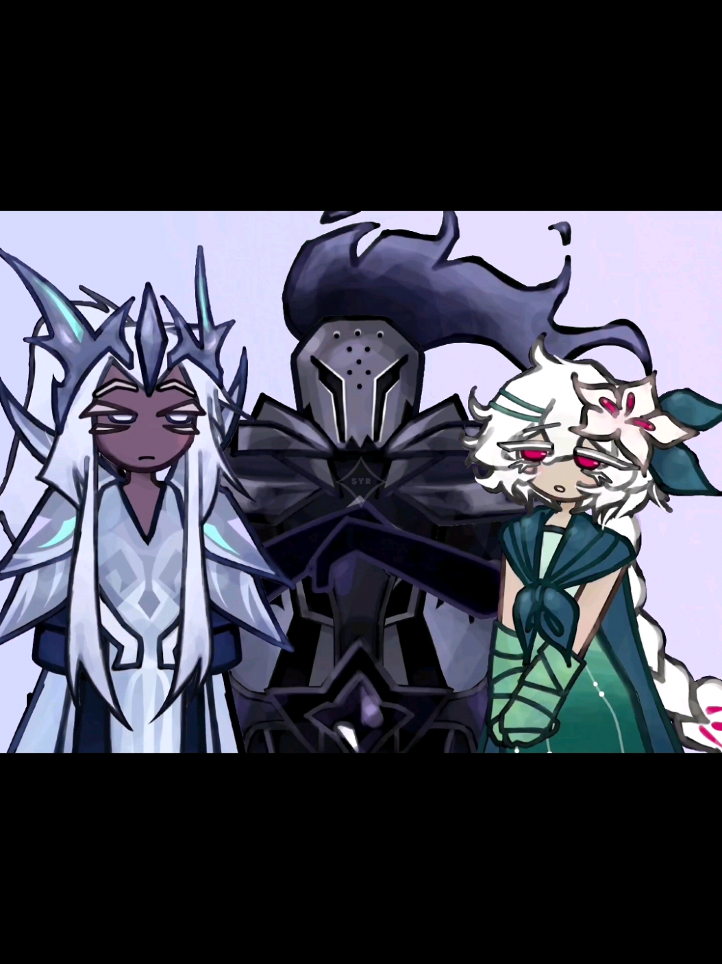 ⟣three way kiss⟢ cr @Alikuarso✨️Open Comms✨️  #silentsaltcookie #silentlily #silentfaerie #threewaykiss #trend 