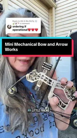 Replying to @OG G-Ma McFly 💨🍃👻🦩 #archery #giftideas #autumnliving #tiktokshoprestock she works and she is a lot of #fun 