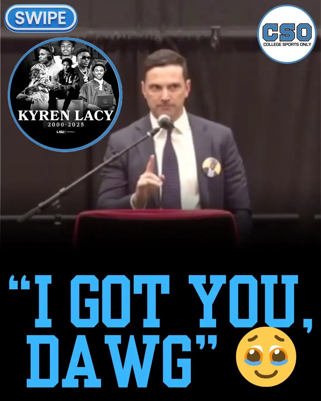 Kyren Lacy’s lawyer delivered on his promise Thursday with footage that appeared to exonerate the late LSU WR after his January arrest for a fatal hit-and-run. 🥹 #lsu #football #CollegeFootball #cfb #kyrenlacy 