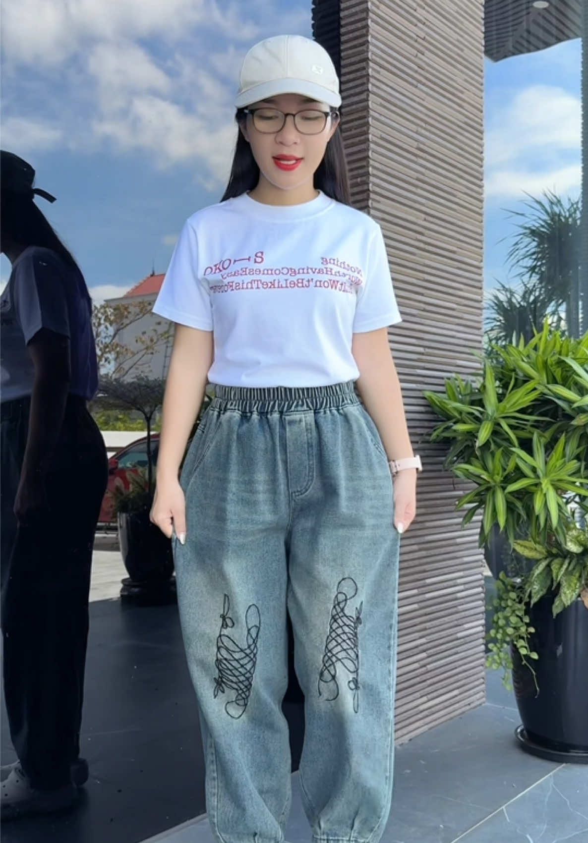 Quần jean baggy mềm mát có size to chân ái cho mùa hè #viralvideo #quanjeanbaggy #lanlan93 