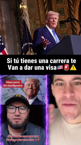 Si tú tienes una carrera te van a dar una visa en los Estados Unidos gentes noticias de última hora 🇺🇸🚨⚠️#eeuu🇺🇸 #noticias #noticiasultimahora #estadosunidos #ultimahora🚨 