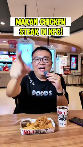 SEKARANG DI KFC JUGA BISA MAKAN CHICKEN STEAK LOOH! #rajanyakenyangoktober #promoseruweekend #kfcindonesia #promokfc #kentuckyfriedchicken 