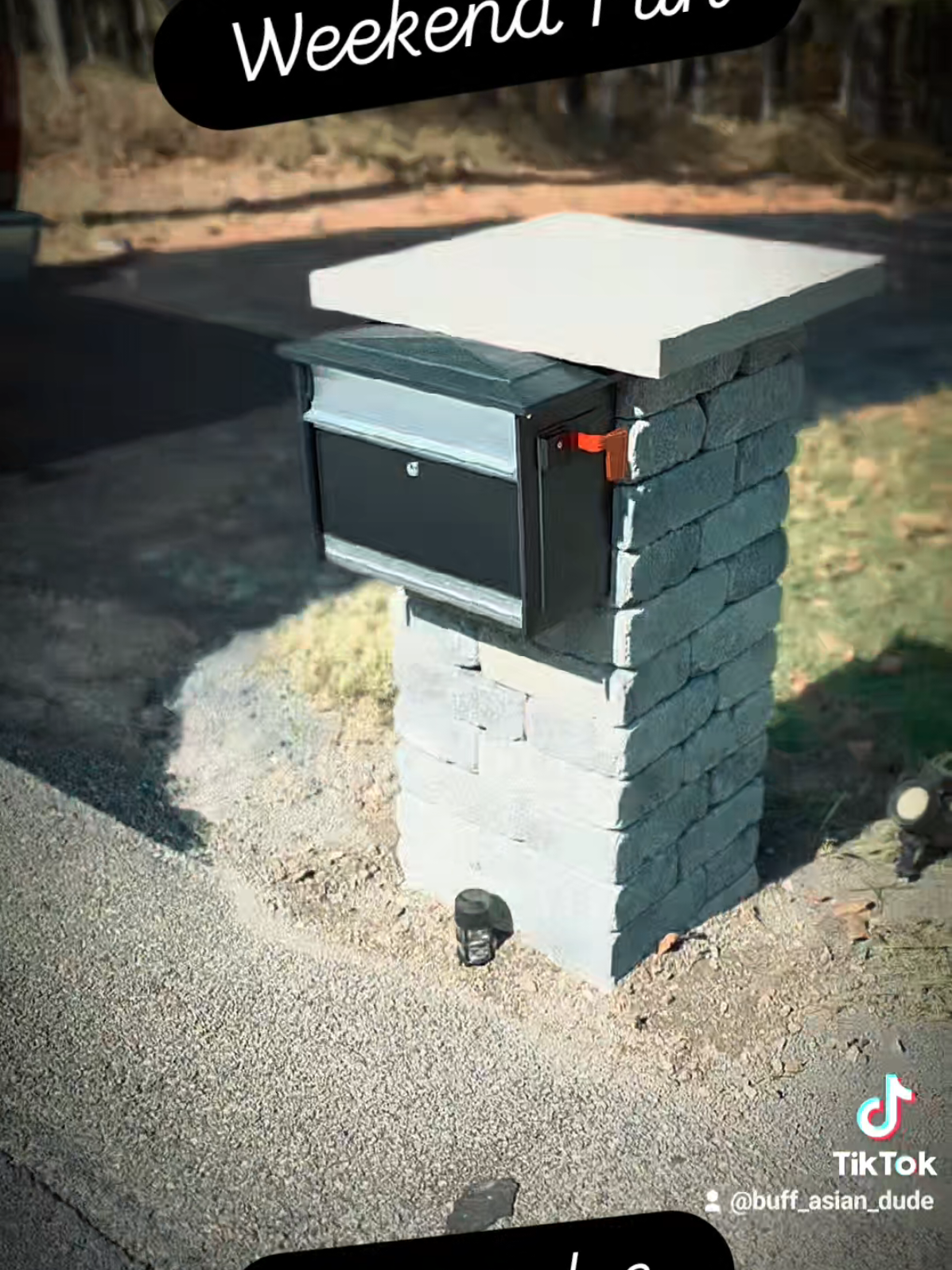 Pillar MailBox  #blowthisup #hardscape #pillar #landscape #mailbox 