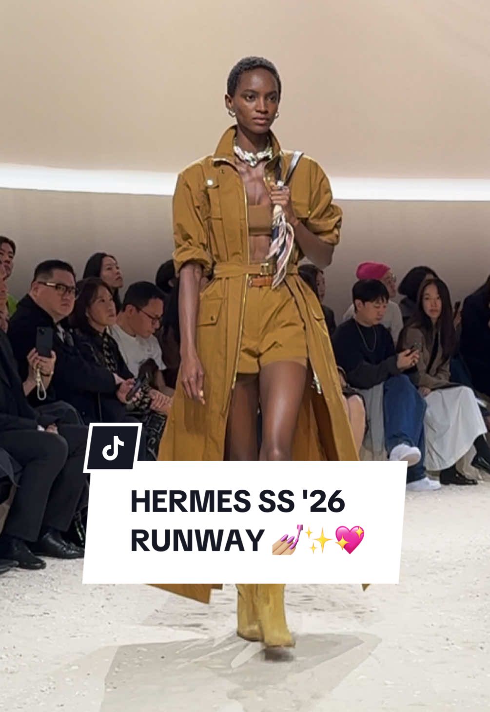 Nadege Vanhee-Cybulski presents her idea of a “free-spirited equestrian’s wardrobe” for #Hermes’ Spring Summer 2026 collection. Who else is loving this unexpected play with corsetry, brassiere and scarves?   #Hermes #HermesSS26 #NadegeVanheeCybulski #SS26 #SpringSummer26 #PFW #ParisFashionWeek #HermesBirkin #HermesKelly #HermesBag #HermesLove #HermesLovers #HermesScarf #FZINE