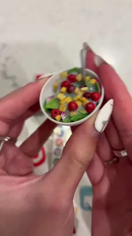 Creating the mini verse I opened up the other day. Very fun but still so upset I got the salad! @minibrands #fyp #foryourpage #asmr #mini #miniature #create #creation #miniverse #foryoupage #salad 
