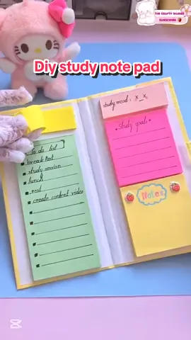diy study note pad, study notebook  #DIY #studyhack#notebook#viral