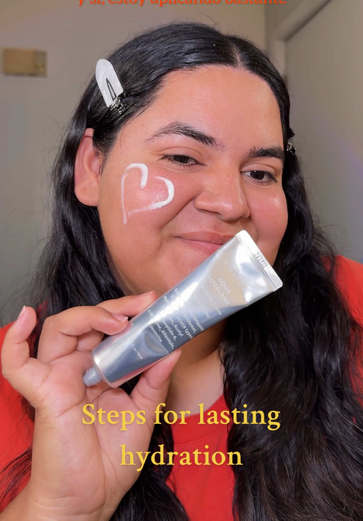 Steps for lasting hydration @S.NATURE US #snatureaquasqualanecream, #snatureaquaoasistoner, #aquasqualanemoisturizingcream, #aquaoasistoner, #squalanemoisturizer 