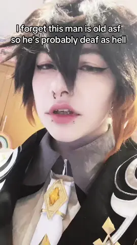 Love the jojo audio for a genshin cosplay #genshin #zhongli #GenshinImpact #zhongligenshin #genshinzhongli 