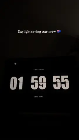 Clocks move forward by one hour.  More daylight, less sleep.  #daylightsavingstime #DST #fyp #australia 