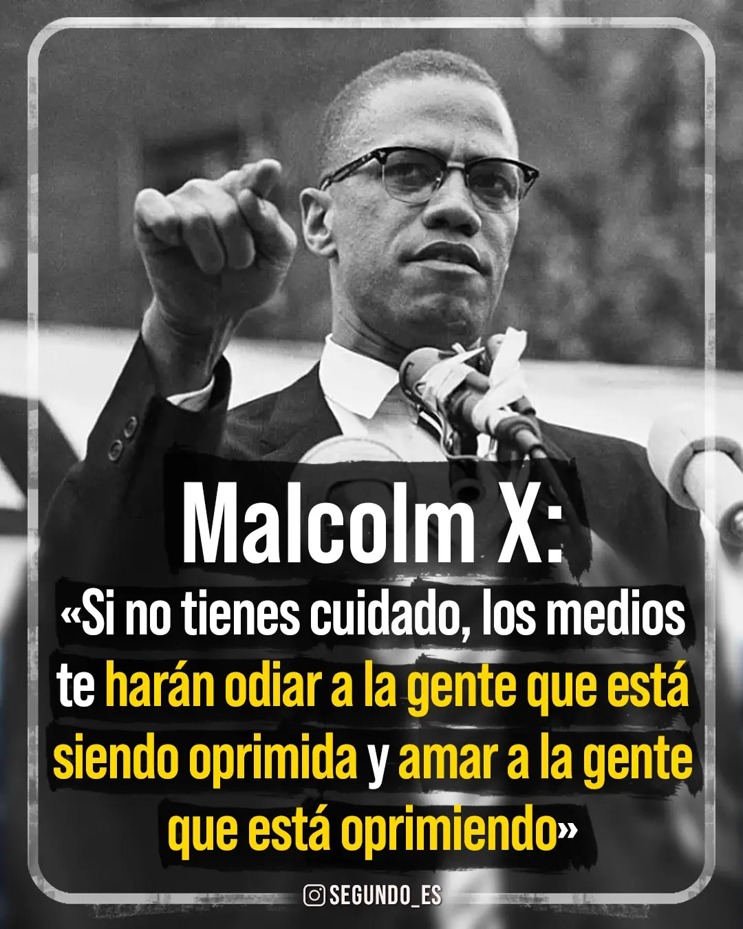 Malcolm X entendió una de las mayores armas del sistema los medios de comunicación. Su advertencia no era una teoría conspirativa, sino una realidad que se repite hoy en cada pantalla. Las grandes cadenas fabrican enemigos, glorifican verdugos y distorsionan la verdad hasta hacerla irreconocible. Mientras muchos siguen dormidos frente al televisor, otros despiertan al poder de la información libre. Malcolm X no habló solo de su tiempo… habló del nuestro #MalcolmX #Despierta #MediosDeManipulación #VerdadYResistencia #segundopaso 