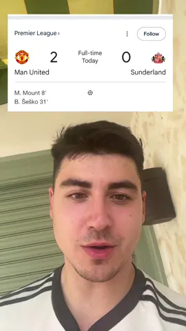 Massive win🔴 #fyp #manchesterunited #manutd #reaction #thumbaldinho 