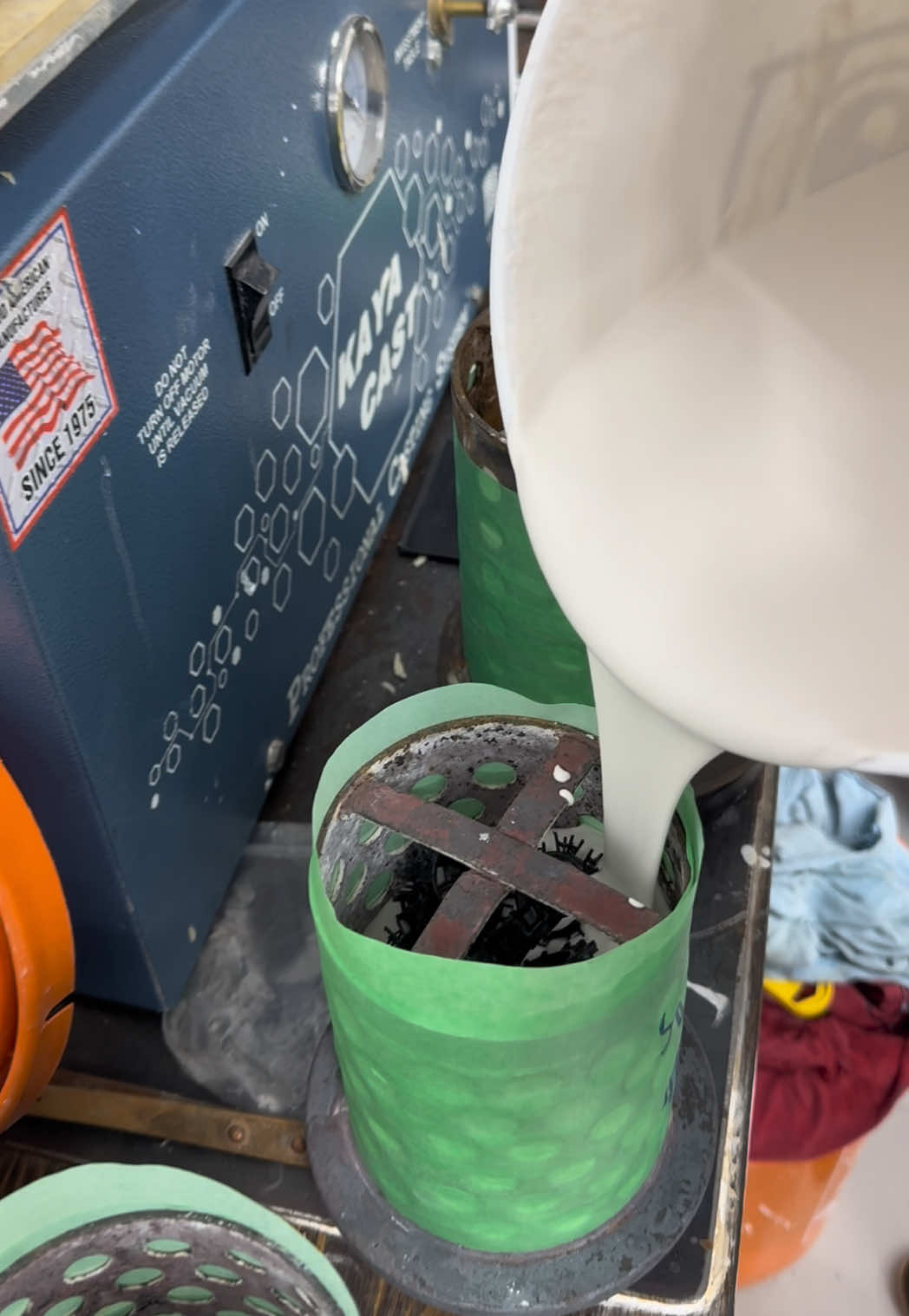 It’s casting day today! #novascotia #customjewelry #lostwaxcasting #jewelrymaking #metalcasting 