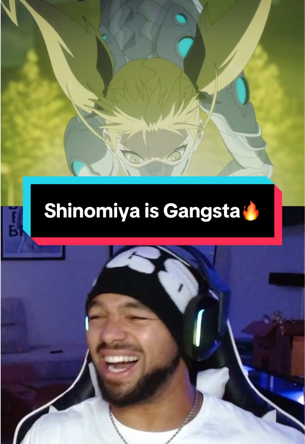 Shinomiya is Gangsta🔥 #anime #fyp #animetiktok #reaction #kaijuno8 