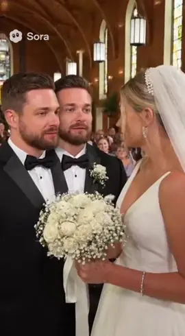 Two heads, one kiss… the ultimate wedding glitch 😂💍👰  #wedding #Love #fyp #CapCut 