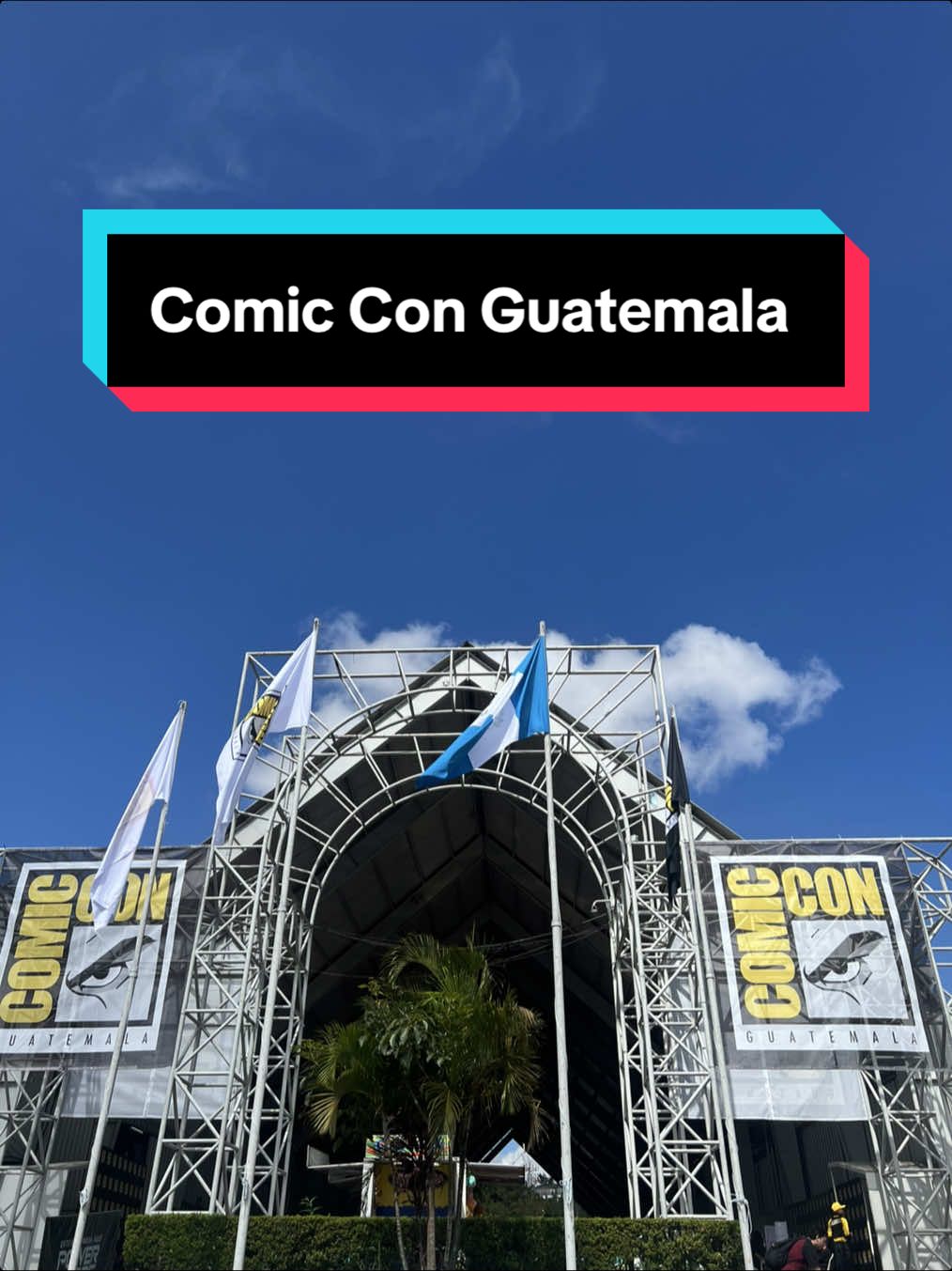 Venimos a la Comic Con de Guatemala y es una locura.  #ungatoenelcine🐱 #comiccon #cine 