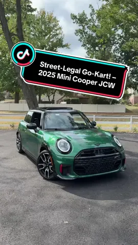 Looking to drive around in a street legal #GoKart? The 2025 #MiniCooperJCW embodies that and it’s a feisty little British #HotHatch! #carsoftiktok #cartiktok 