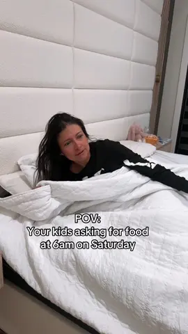 Can a mom just sleep in?! #goaway #parenting #tiktokfamily #funny #MomsofTikTok 