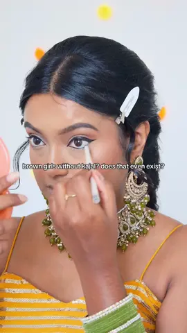 brown girls without kajal? does that even exist? 🫣✨ #browngirl #tamilgirl #southasian 