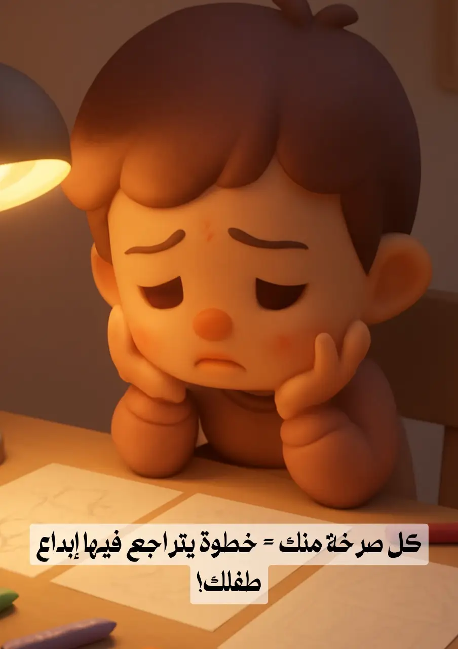 طفلك مبدع بالفطرة 🎨✨ الصراخ يطفئ ألوانه. #إبداع_الأطفال  #تربية_إيجابية #طفولة_سعيدة  #أمومة #تربية 