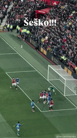 +3 Point at Old Trafford ❤️‍🔥👏🏻. #fyp #manchesterunited #benjaminsesko #manchesterunitedvssunderland #jarezfootball 