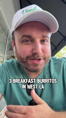 The top 3 Breakfast Burritos in West LA: 1.!Sobuneh 2. Tacos Tu Madre  3. Tacos Por Favor  #lafoodie #lafood #laeats 