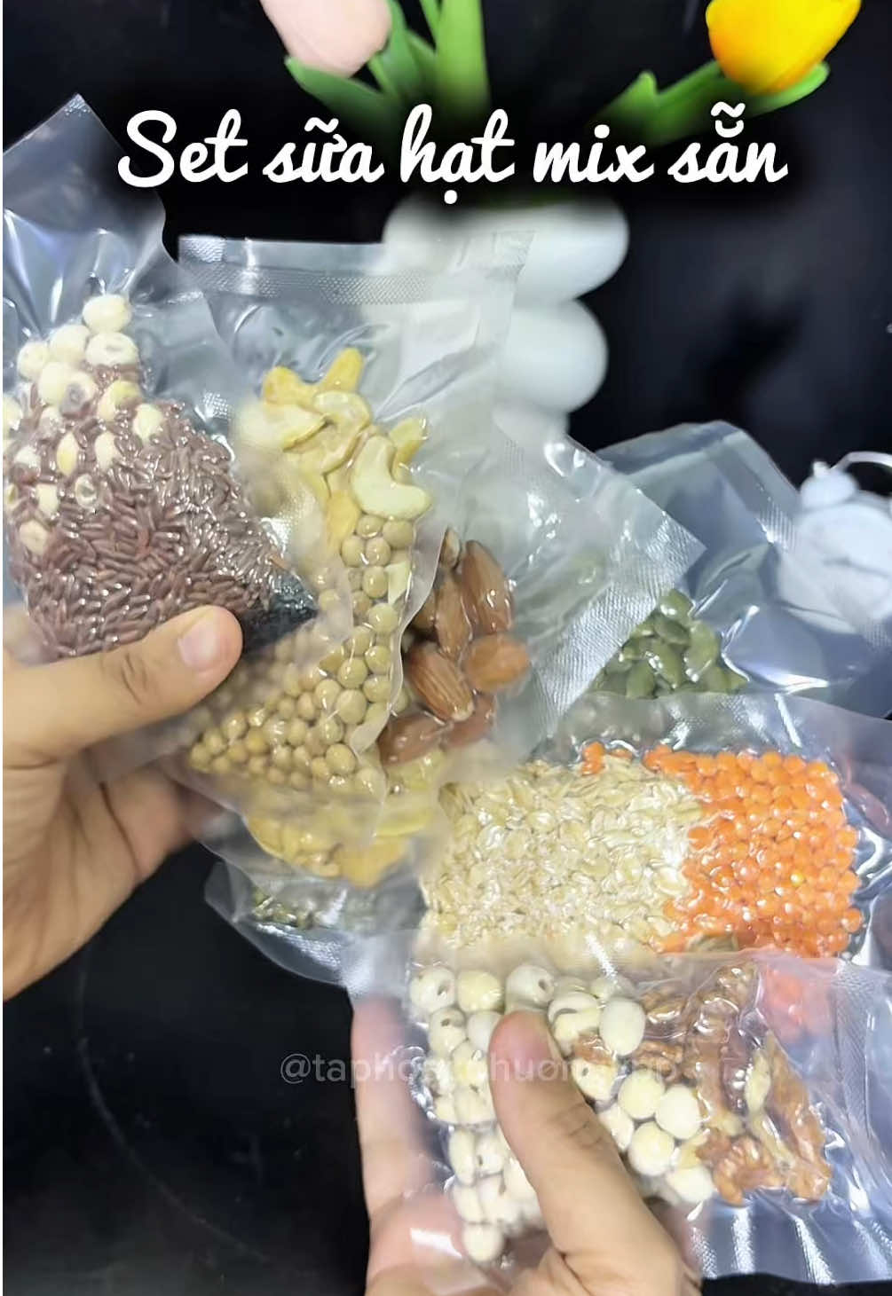 Set sữa hạt mix sẵn các loại hạt tiện lợi #taphoacohuongvpp #suahat #suahatdinhduong #setsuahatmixsan #suahatdinhduong 