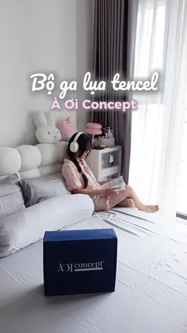 Nhất định phải nằm thử lên bộ ga nệm này mấy bà ơi, nó vừa mượt mà còn mát rượi luôn á #ngocminreview #bedding #aoiconcept #tuhaohangviet #doubleday 