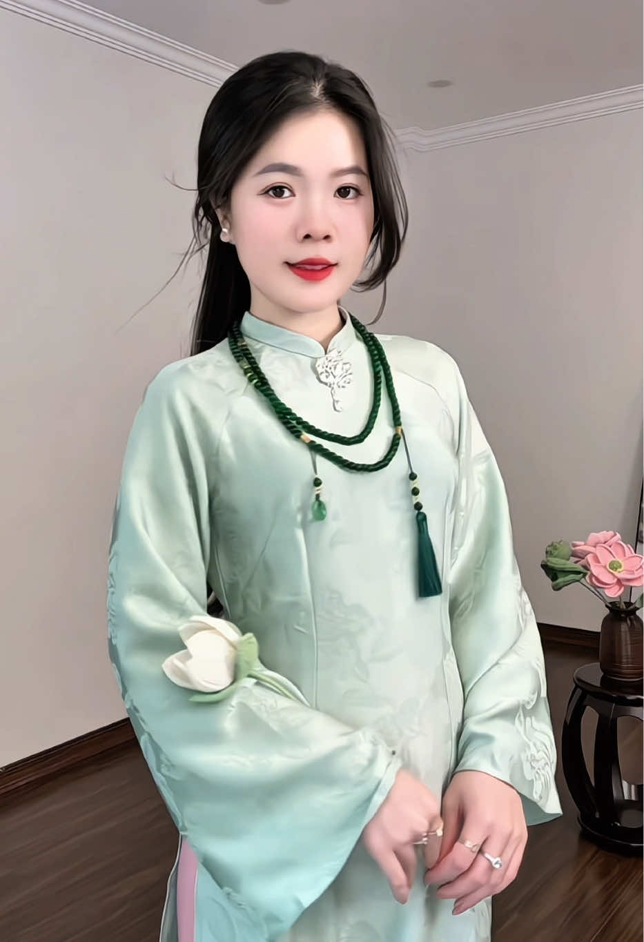 Áo Dài Tiểu Vũ form truyền thống xinh, sang, dịu dàng🧧🪷🥰#lamtueanh #hoangbaoanh2212 #aodai #tet2026 #aodaivietnam 