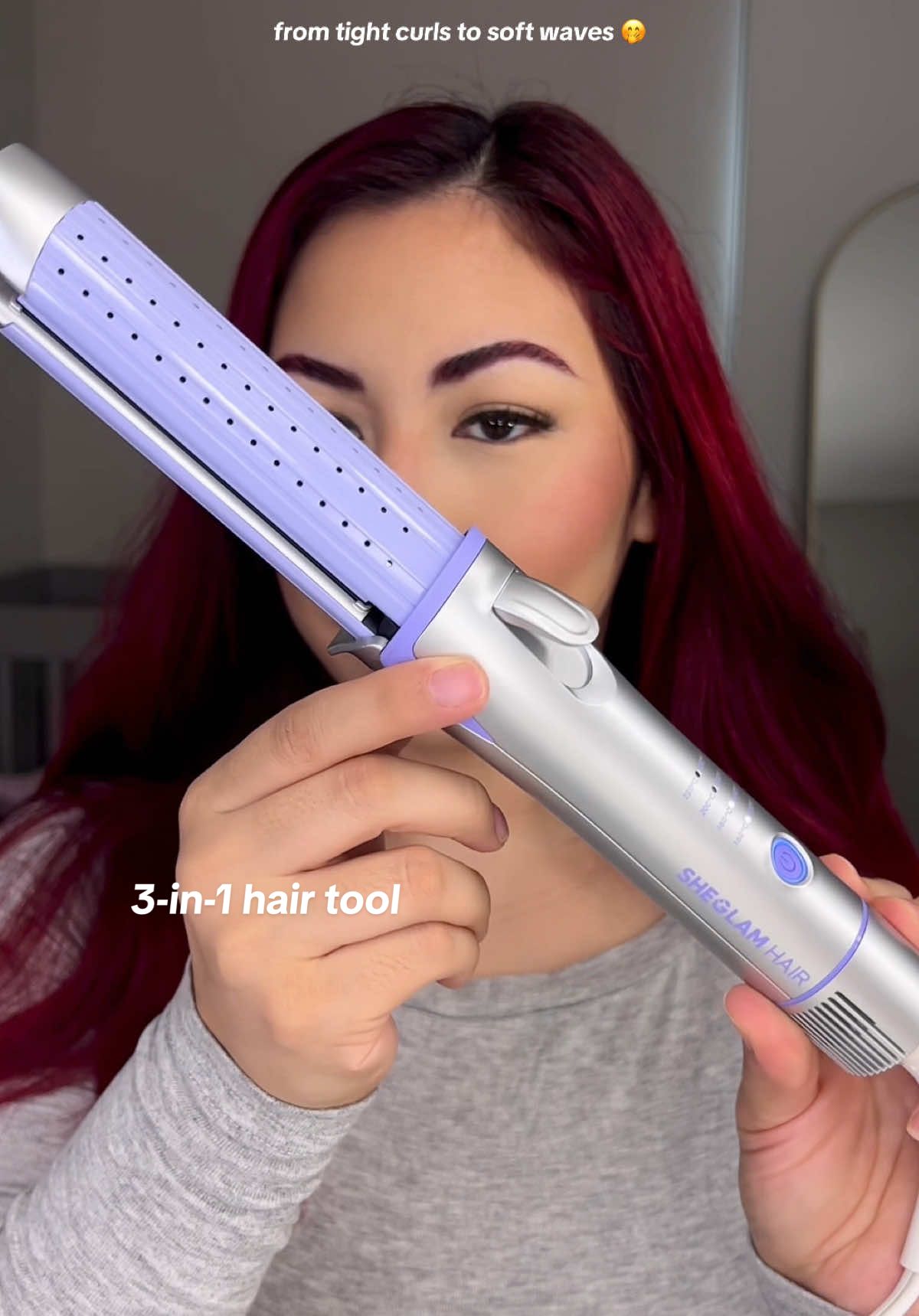 using the 3-in-1 straightener and curler from @SHEGLAM @SHEGLAM HAIR US to achieve this soft wavy hairstyle ✨ #tiktokshop #sheglam #tiktokshopcreatorpicks 