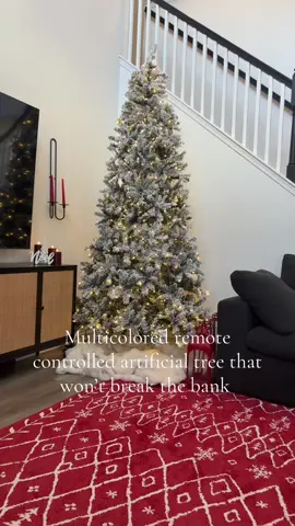 Multicolor remote controlled artificial tree that won’t break a bank this year #ChristmasTree #Christmas #ArtificialTree 