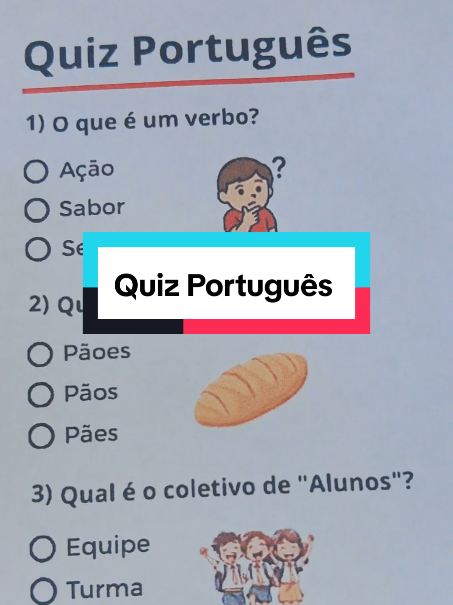 Quiz de português #quiz #portugues #escola #aprender #perguntas 
