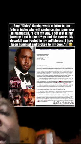 #greenscreen I think the sentencing was pretty fair. #seancombs #pdiddy #sentences #sentencing #pdiddysentencing #lettertothejudge #judge #4years #prison #jail #pdiddyprison #trafficking #traffickingawarenes #federaljudge #firstclass #flight #privateplane #privatejet #pdiddyexposed #diddy #diddylawsuit #diddyparty 