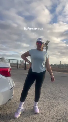 Before and after my run! Amigas, if I can do it, so can you. Believe in yourself. 