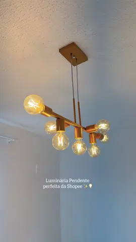 Luminária Pendente  link na bio 🔗  #achadinhosdashoppe #luminaria #decoracaodecasa #tiktok 