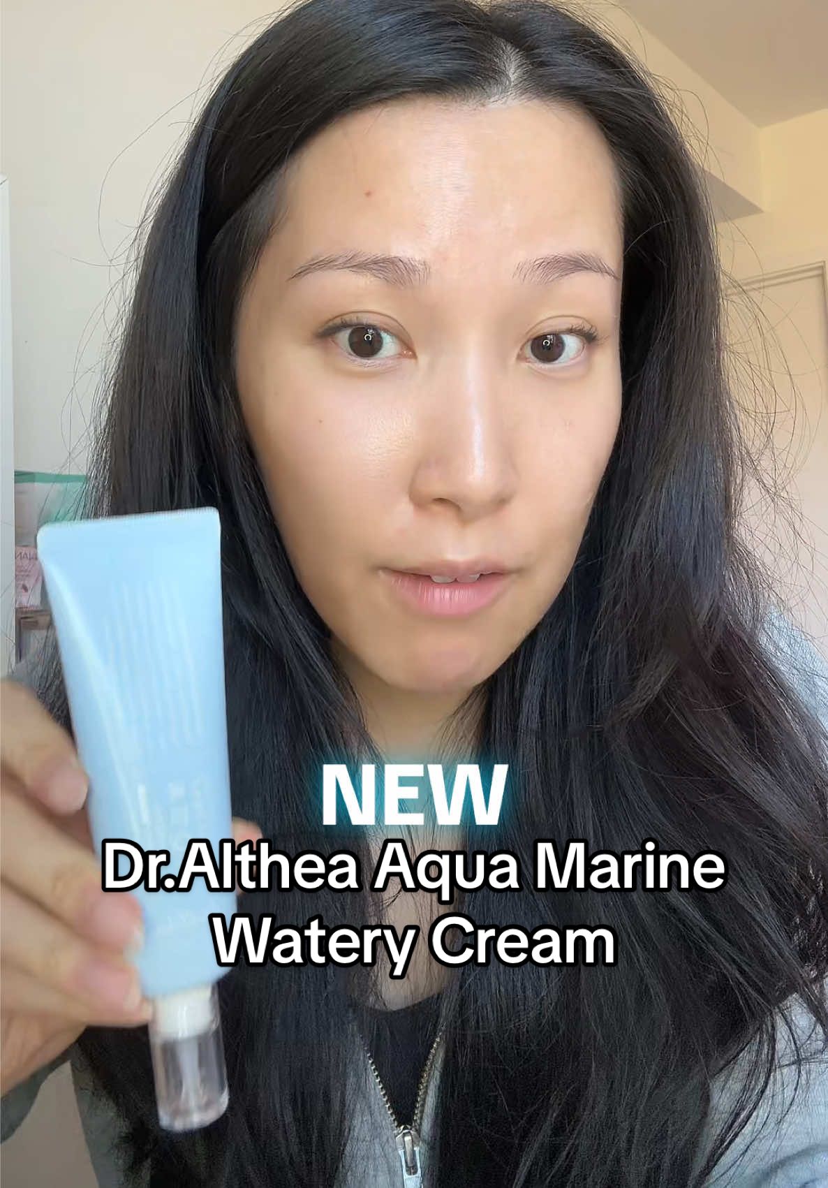 The NEW Dr.Althea Aqua Marine Watery Cream is… ✅ Fungal acne friendly ✅ Lightweight ✅ Repairs skin barrier ✅ Hydrating ✅ Layers with actives #dralthea #fungalacne #kbeauty #koreanskincare #skincarereview @Dr.Althea US 