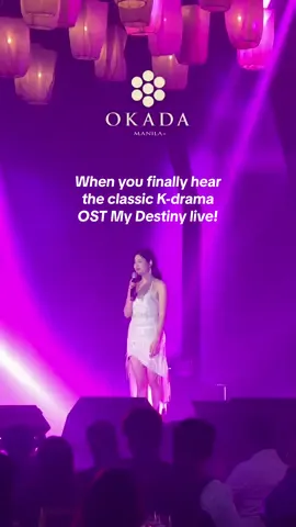 K-drama feels unlocked ✨ Lyn performing My Destiny at Okada Manila. #KDramaOST #MyLoveFromTheStar #okadamanila 