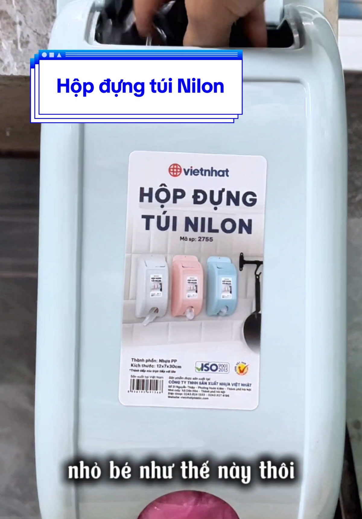 Hộp Nhựa Đựng Túi Nilon Gắn Tường Thông Minh Việt Nhật_giá 24k #giadungmebo1993 #hopdungtuinilong #hopnhuadungtuinilong 