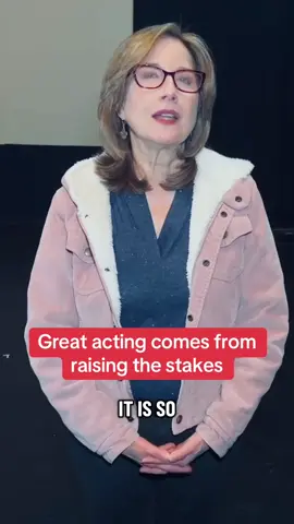 What turns an audition into a compelling performance? #Raisingthestakes #actingtips #actingcoach #actingpassion #actors