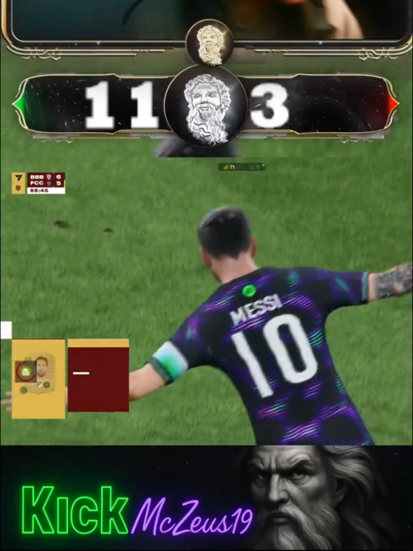 REMONTADA EPICA EN MI PRIMER CHAMPIONS. Mi rival me hizo gol al minuto 89 con Messi, pero no contaba con que yo también lo tenía y con eso remontamos en nuestro último partido de champions  #ultimateteam #fifa #champions #fc26 #messi 
