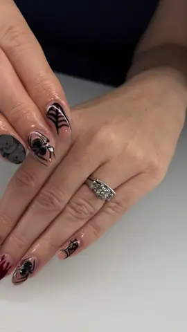 #nailsartvideos #3dnailart #nailart🖤🌹🩸🕸️🕷️