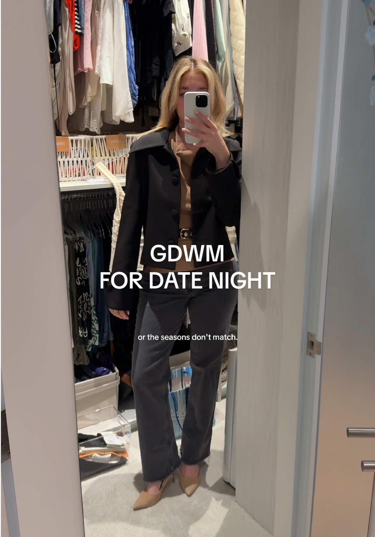 date night outfit🍩🍩 @Odd Muse London @Schutz Shoes @ZARA @abercrombie @SKIMS @Amazon Fashion 