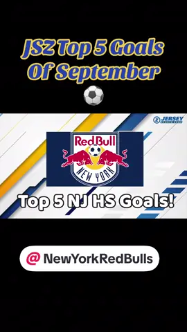 Coming up tonight at Sports Illustrated Stadium, @NewYorkRedBulls will honor our JSZ Top 5 goal scorers from September.   On Sunday, we'll have the Red Bulls players reaction to our Top 5 and the entire special experience! #nyredbulls #MLS #njsoccer #top5 