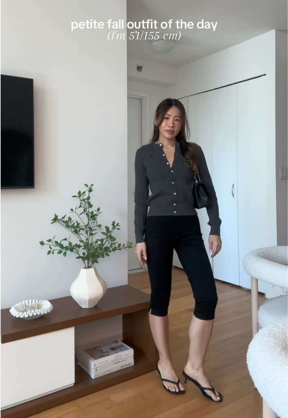 I fear these cardigans and capris are my personality rn  @Ralph Lauren @Garage Clothing @Cushionaire #petitefashion #petitestyle #petiteoutfit #garageclothing #ralphlauren 